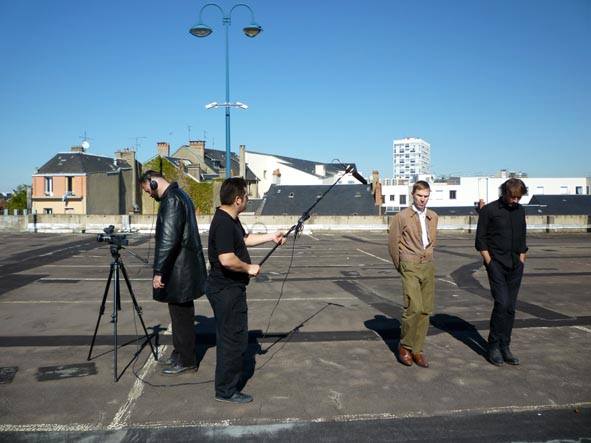 Photo du tournage de la bande-annonce du Dialogue Fictif n°3 avec Michel Aubry, 2010 