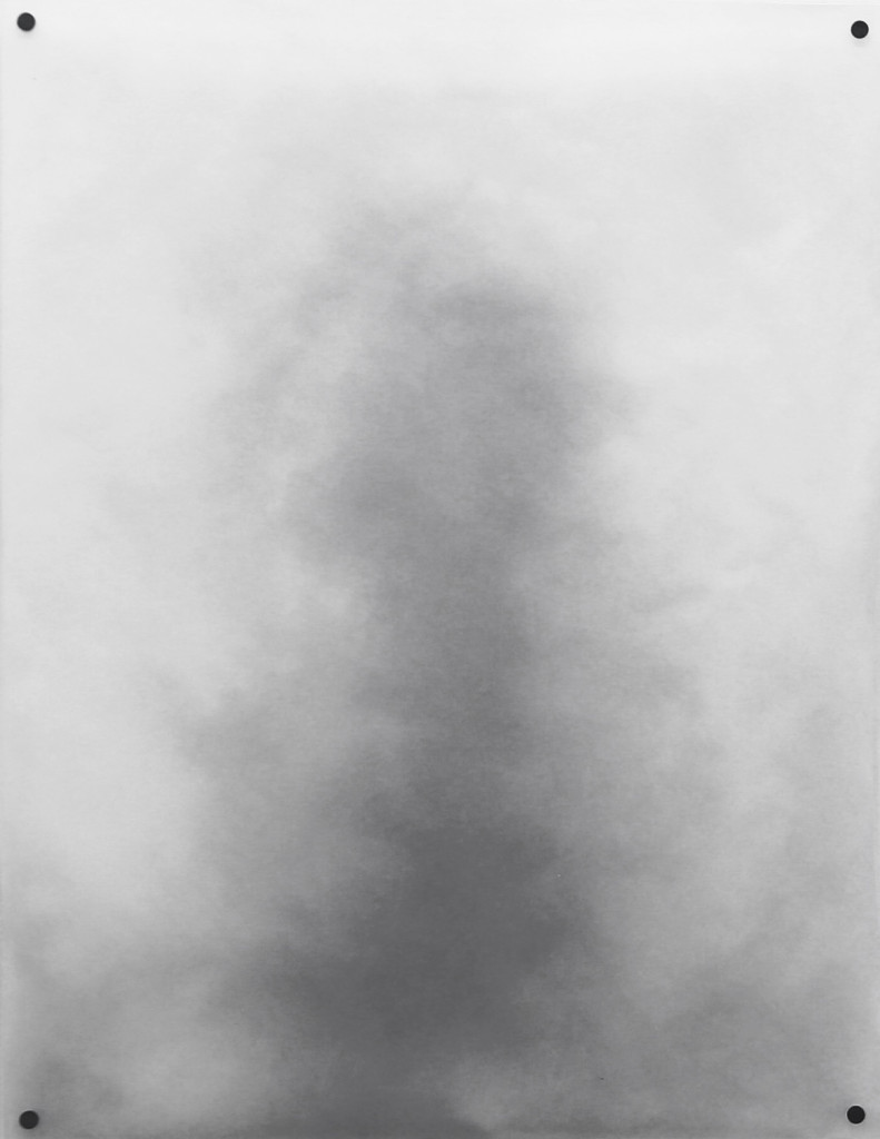 Fade to Grey 3 2014 graphite sur papier calque, PVC, aimants 50 x 65 cm