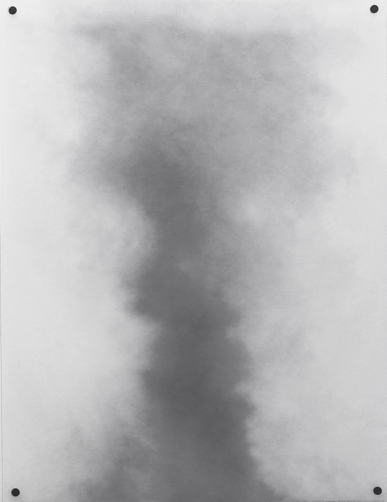 Fade to Grey 4 2014 graphite sur papier calque, PVC, aimants 50 x 65 cm